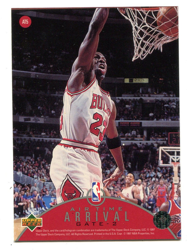 Michael Jordan 1997 Upper Deck Air Time Departure #AJ5 Card