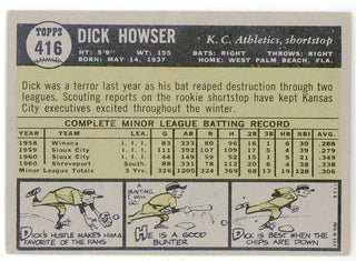 Dick Howser 1961 Topps Card #416