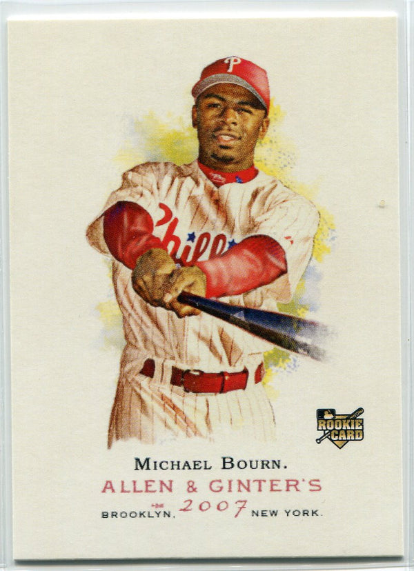 Michael Bourn 2007 Topps Allen & Ginters Rookie Card