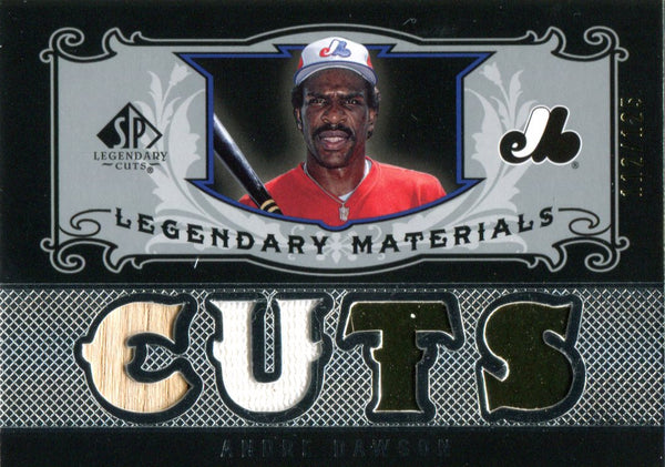 Andre Dawson 2007 Upper Deck Sp Legendary Cuts Bat & Jersey Card