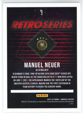 Manuel Neuer 2021-22 Panini Donruss Retro Series Press Proof Card #2