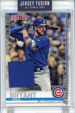 Kris Bryant 2021 Jersey Fusion Game Used Swatch Card #JF-KB18