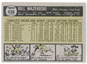 Bill Mazeroski 1961 Topps Card #430