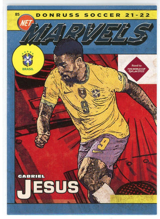 Gabriel Jesus 2021-22 Panini Donruss Marvels Card #18