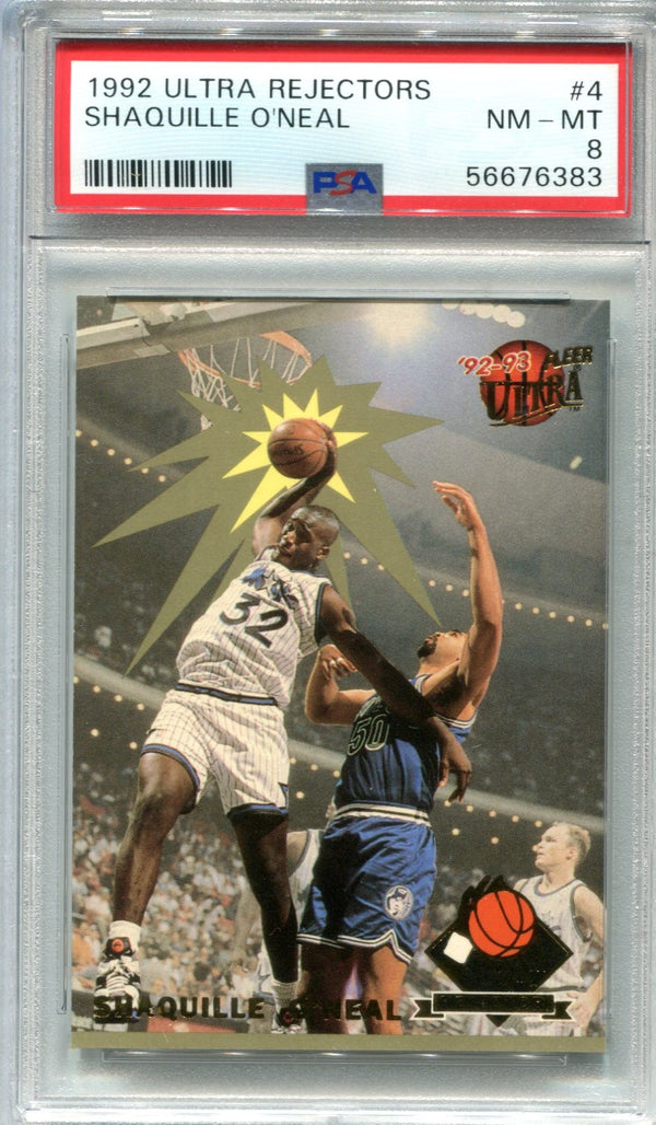 Shaquille O`Neal 1992 Fleer Ultra Rejectors #4 PSA NM-MT 8 Card