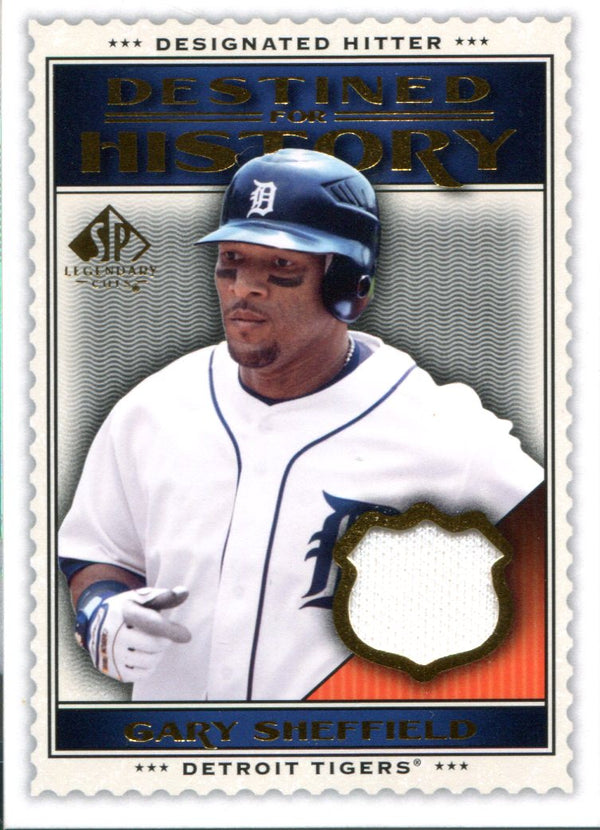 Gary Sheffield 2009 Upper Deck SP Destined for History Jersey Card