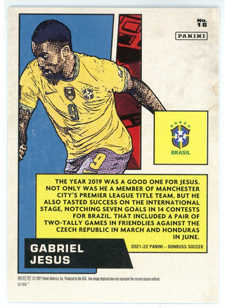 Gabriel Jesus 2021-22 Panini Donruss Marvels Card #18