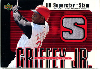 Ken Griffey JR. 2002 Upper Deck Game-Worn Jersey Card