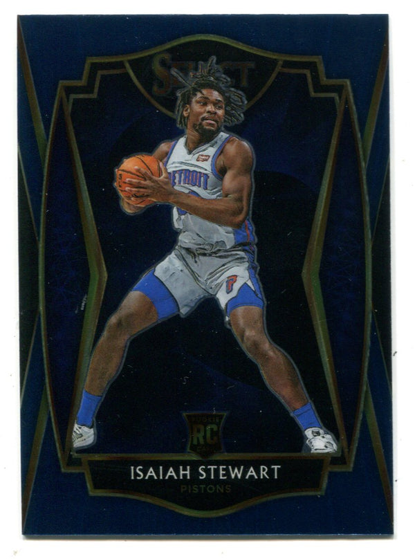 Isaiah Stewart 2020-21 Panini Select #191 Blue Premier Level RC
