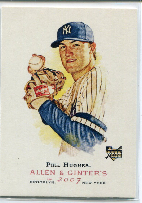 Phil Hughes 2007 Topps Allen & Ginters Rookie Card