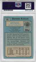 Bernie Kosar Autographed 1988 Topps Card (PSA)