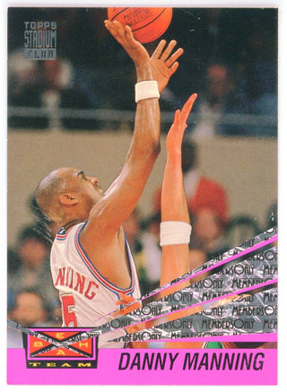 Danny Manning 1993 Topps Stadium Club Members Only Beam Team Card #26