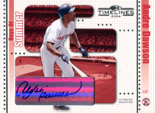 Andre Dawson Autographed 2004 Donruss Timelines Boys of Summer Card