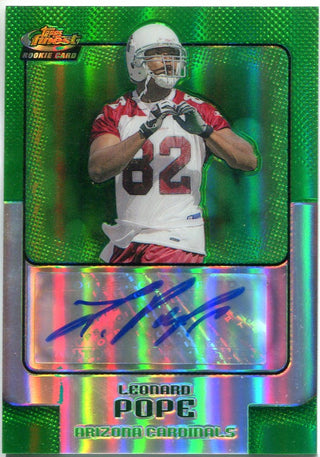 Leonard Pope 2006 Topps Finest Autographed Rookie Card #112/199