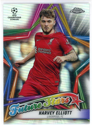 Harvey Elliott 2022 Topps Chrome Champions League Future Stars Card #FS-9