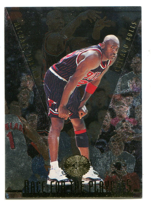 Michael Jordan 1996 Upper SP Race for the Playoffs #121 Card