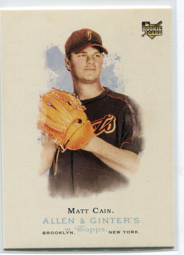 Matt Cain 2006 Topps Allen & Ginters Rookie Card