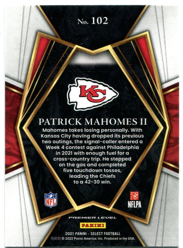 Patrick Mahomes 2021 Panini Select #102