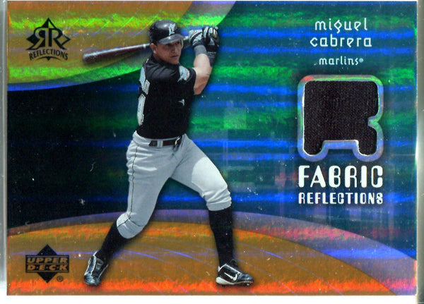 Miguel Cabrera 2005 Upper Deck Fabric Reflections Patch Card
