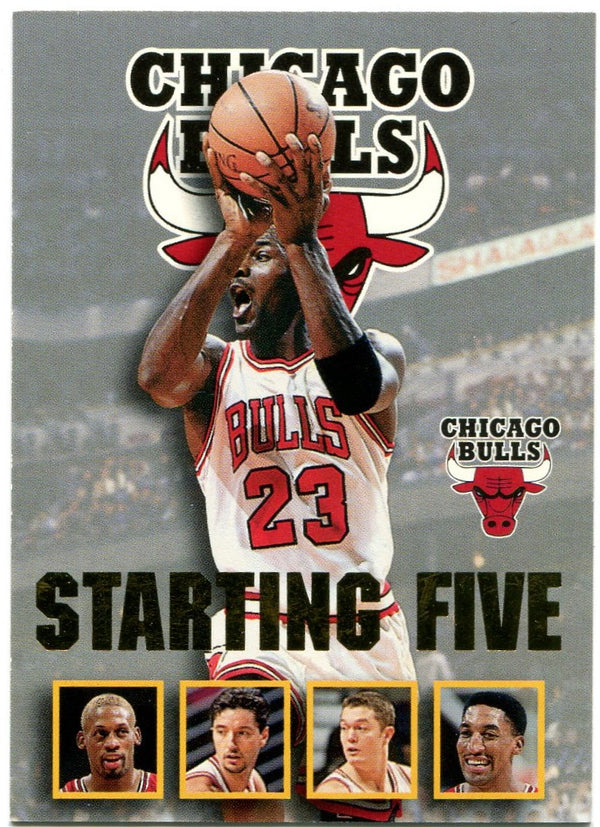 Chicago Bulls Starting Five 1997 Skybox