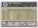 Joe Nuxhall 1961 Topps Card #444