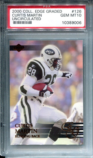 Curtis Martin 2000 Collectors Edge Rookie Card (PSA)