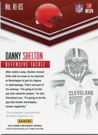 Danny Shelton Autographed 2015 Panini Contenders Rookie Card
