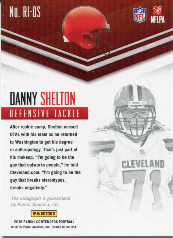 Danny Shelton Autographed 2015 Panini Contenders Rookie Card