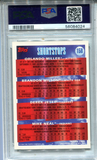 Derek Jeter 1994 Topps Prospects #158 PSA GEM MT 10 Card