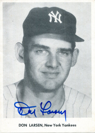 Don Larsen Autographed Original Team Photo (JSA)