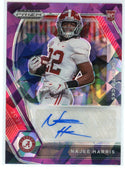 Najee Harris Autographed 2021 Panini Prizm Draft Picks Prizm Rookie Card #DPA-NJH