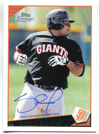 Pablo Sandoval Autographed 2011 Topps Lineage Card