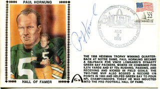 Paul Hornung Autographed August 2, 1986 First Day Cover (PSA)