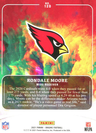 Rondale Moore 2021 Panini Origins Rookie Card #83/175