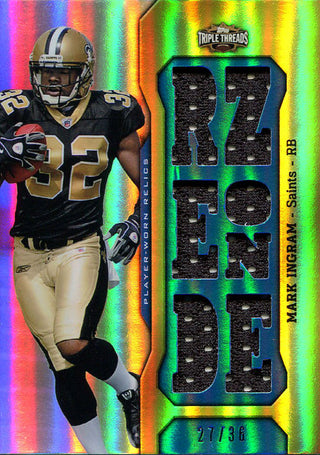 Mark Ingram Unsigned 2011 Topps Triple Threads Jersey Card