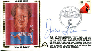 Jackie Smith Autographed July 30th, 1984 First Day Cover (PSA)