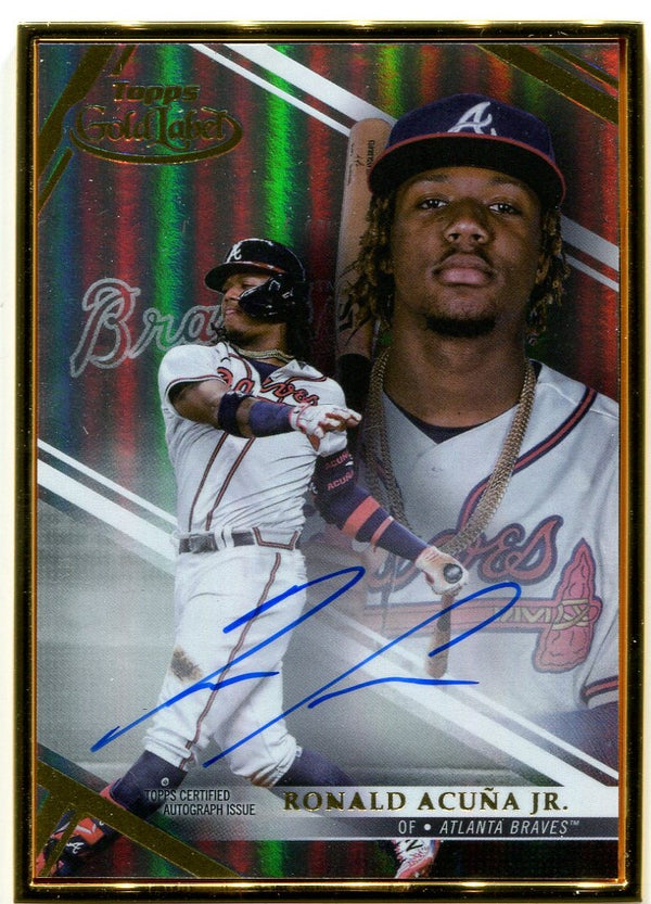 Ronald Acuna Jr Autographed Atlanta Signed Baseball Framed 8x10 Photo