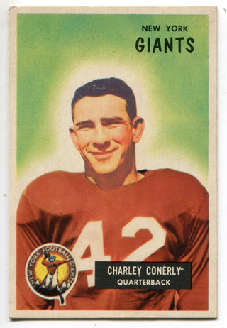 Charley Conerly 1955 Bowman Football Card #16