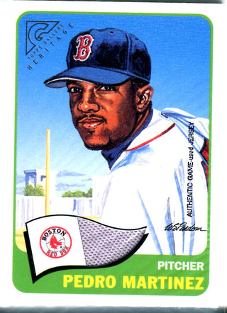 Pedro Martinez Topps Gallery Heritage 2001 Jersey Card