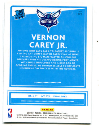 Vernon Carey Jr. 2021 Panini Donruss Rated Rookie #182 RC