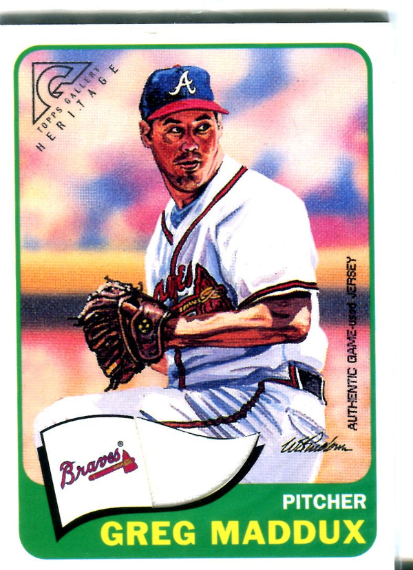 Greg Maddux 2001 Topps Gallery Heritage Jersey Card