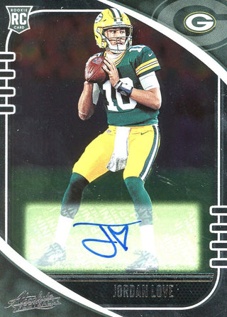 Jordan Love 2020 Panini Absolute Autographed Rookie Card