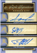 Aaron Crow, Eric Hosmer, and Tim Melville 2012 Upper Deck Autographed Card