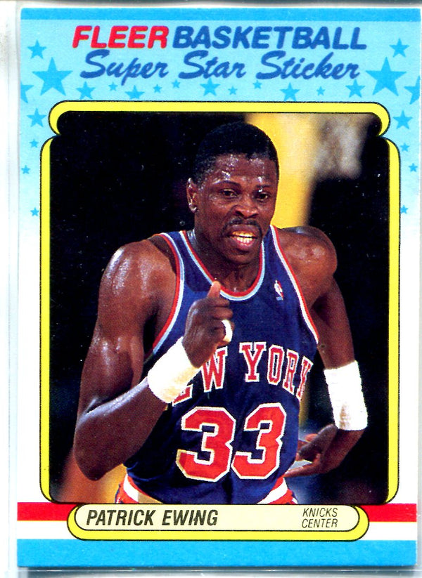 Patrick Ewing 1988 Fleer Sticker