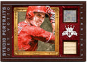 Joey Votto Panini Diamond Kings Studio Portraits 2016 28/99 Game Used Jersey and Bat Card #SP-JV