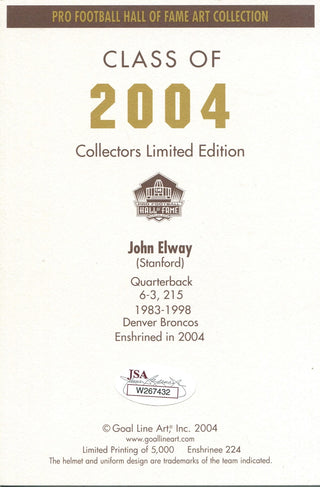 John Elway 1st Day Cover Envelope (JSA)