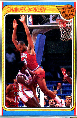 Charles Barkley 1988 Fleer All Star Team Card