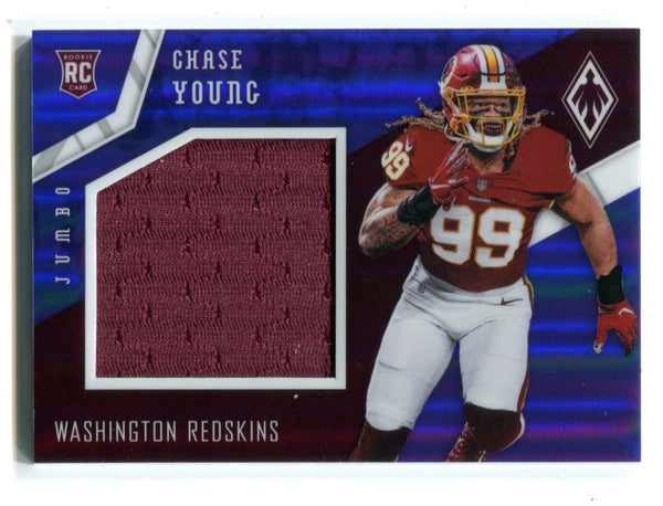 Chase Young 2020 Panini Phoenix Purple #12 Rookie Jumbo Jersey Card /50