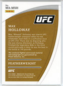 Max Holloway Autographed 2021 Panini Immaculate Featherweight Patch Card 2/8