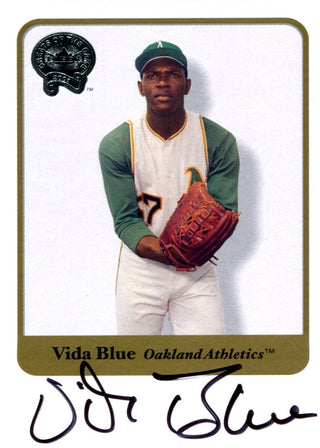 Vida Blue Autographed 2001 Fleer Greats of the Game Card